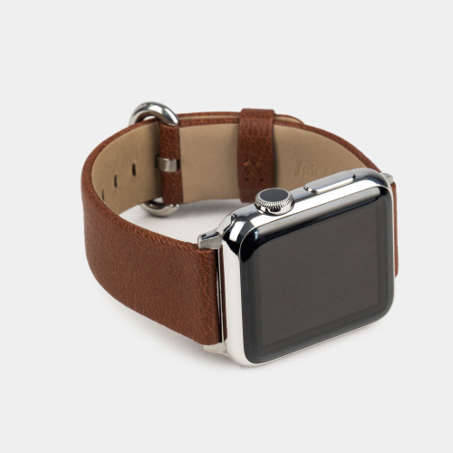 Ремешок для Apple Watch 40/41/42 mm из кожи козы, цвета карамель