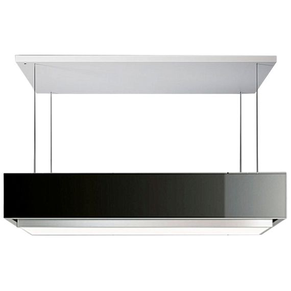 Вытяжка Falmec Levante 120 Чёрное стекло+рамка из стали