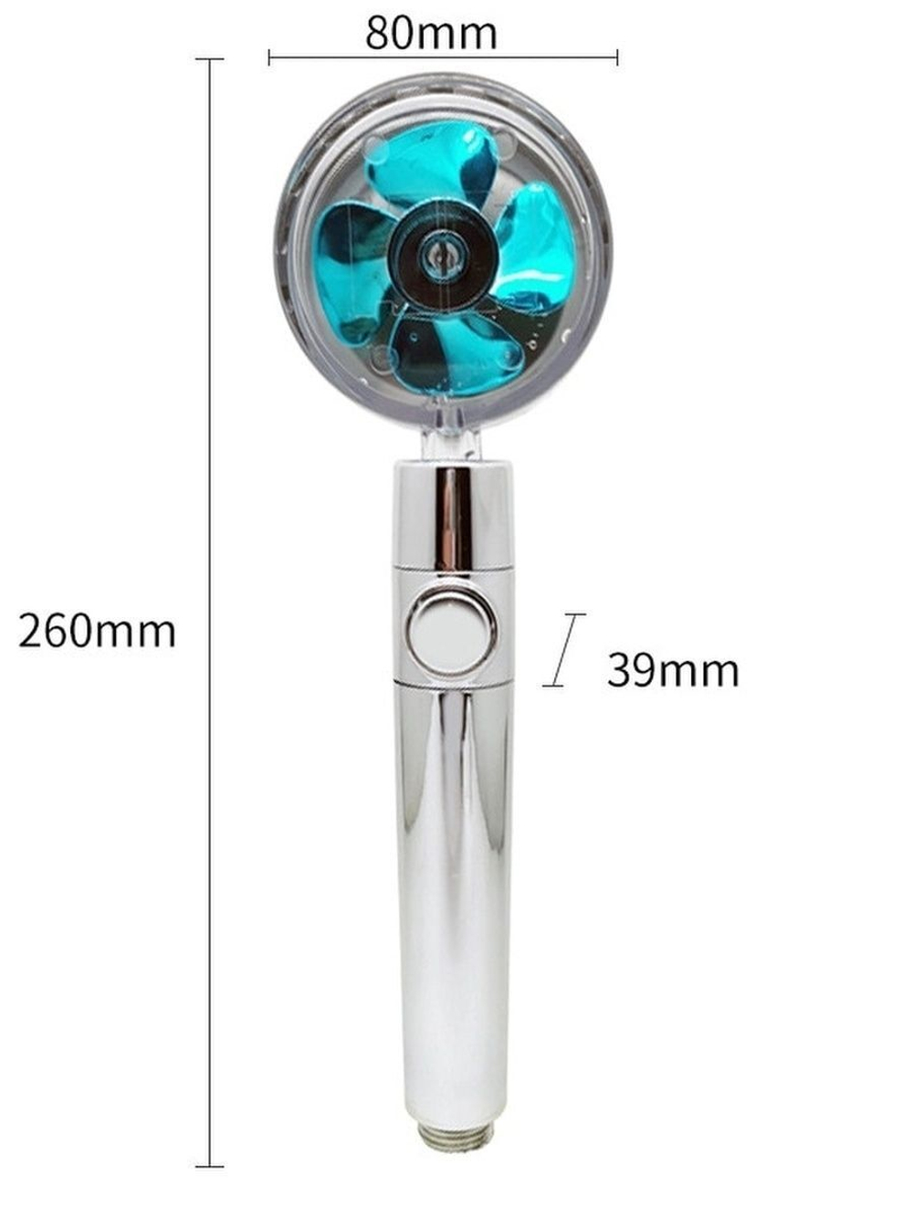 Лейка для душа с вентилятором, СПА-насадка вращающаяся на 360