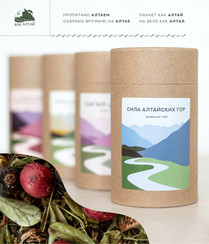 Чай "Сила Алтайских гор" в подарочном тубусе
