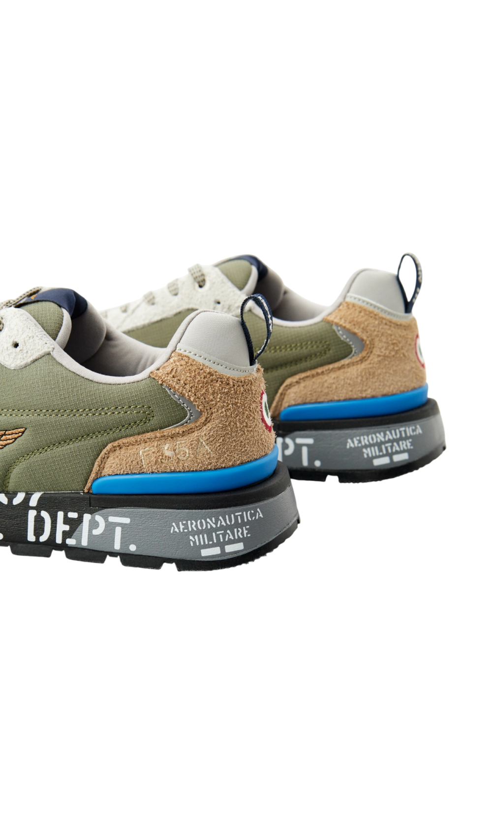 Кроссовки муж. AERONAUTICA 276 хаки бежевый