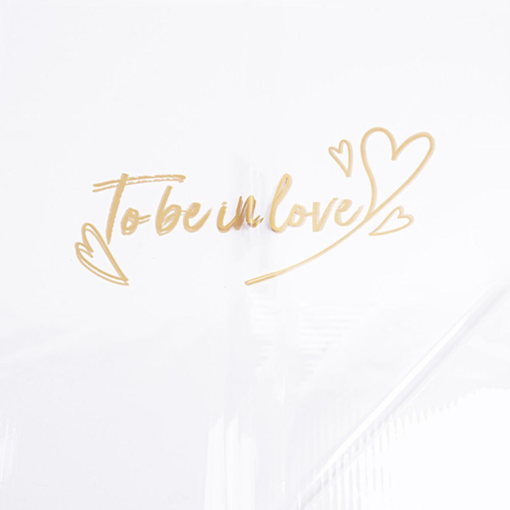 ЛИСТ To be in love 58*58/20шт ЗОЛОТО