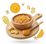 Варенье "Царская ягода" из апельсина с лимоном и имбирём развесное, Тула