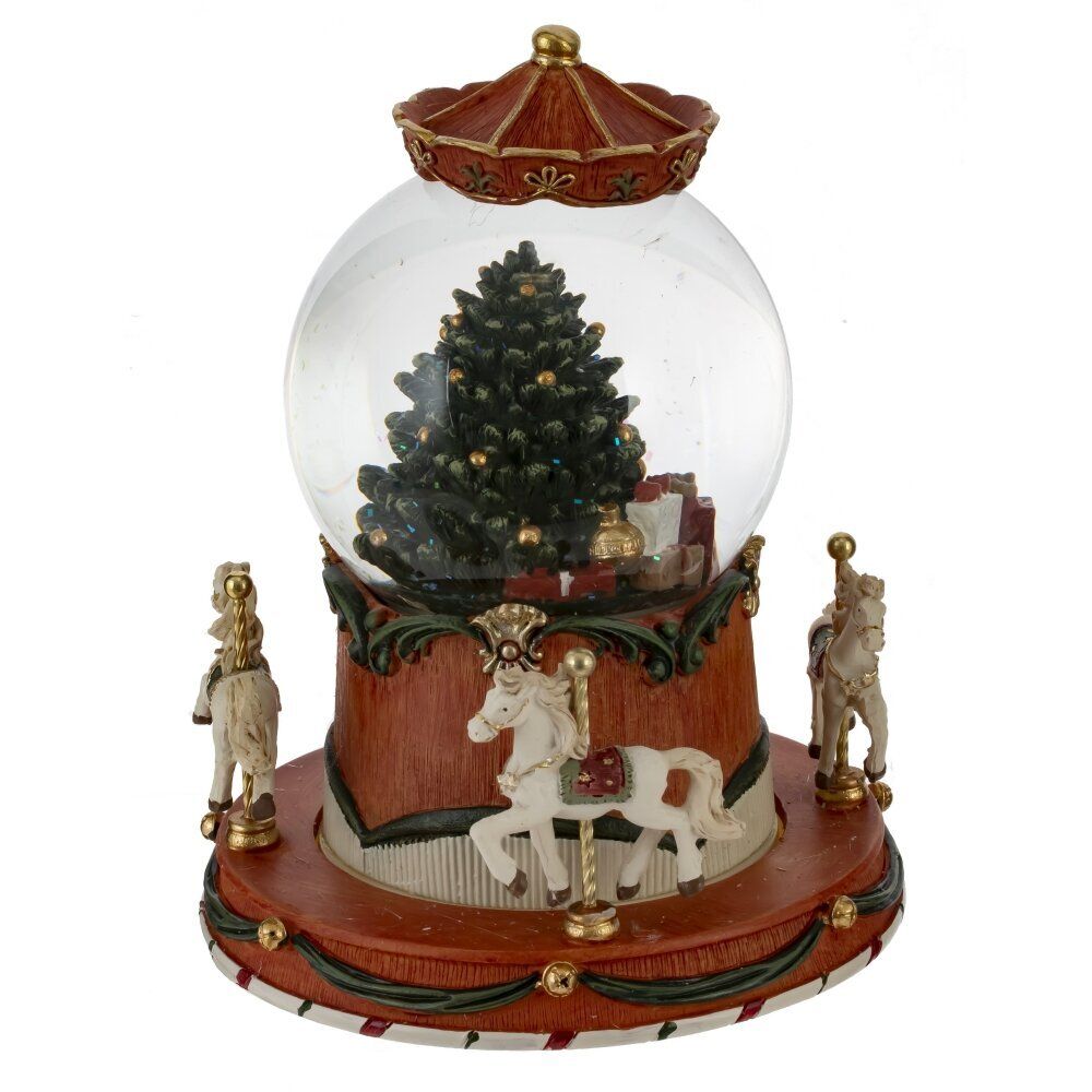 GAEM Фигурка декор в стекл шаре "Карусель" (движ, муз, подсвет, 3хААА, н/п), D 10 см, L14,5 W14,5 H18 см