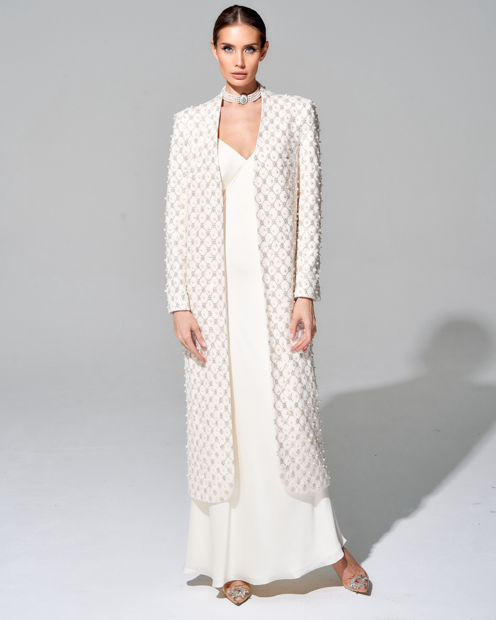 Платье-комбинация длины макси