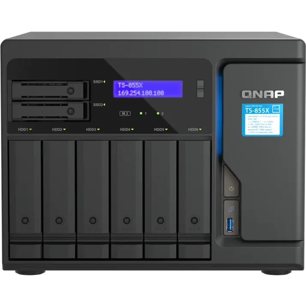 Сетевое хранилище (NAS) QNAP TS-855X-8G