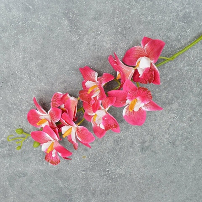 Цветы искусственные "Орхидеи", цвет малиновый