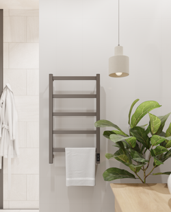 Электрический полотенцесушитель оружейная сталь лесенка 75х40 Entero