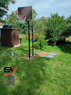 Монтаж уличной шведской стенки Sv Sport (2 вертикальных столба)