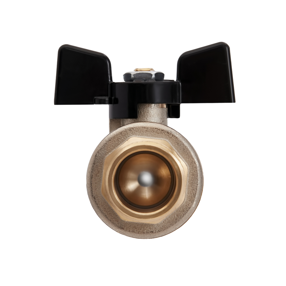 Кран шаровой Hoobs Orion 3/4" внутренняя-наружная (бабочка)
