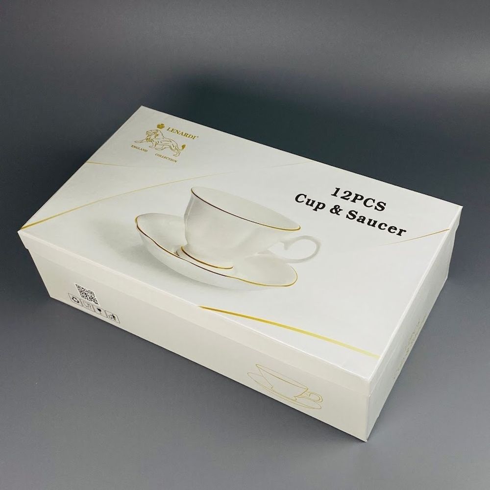 Lenardi 164-001 Чайный набор 12пр. 200мл в под.уп.(х6)Фарфор