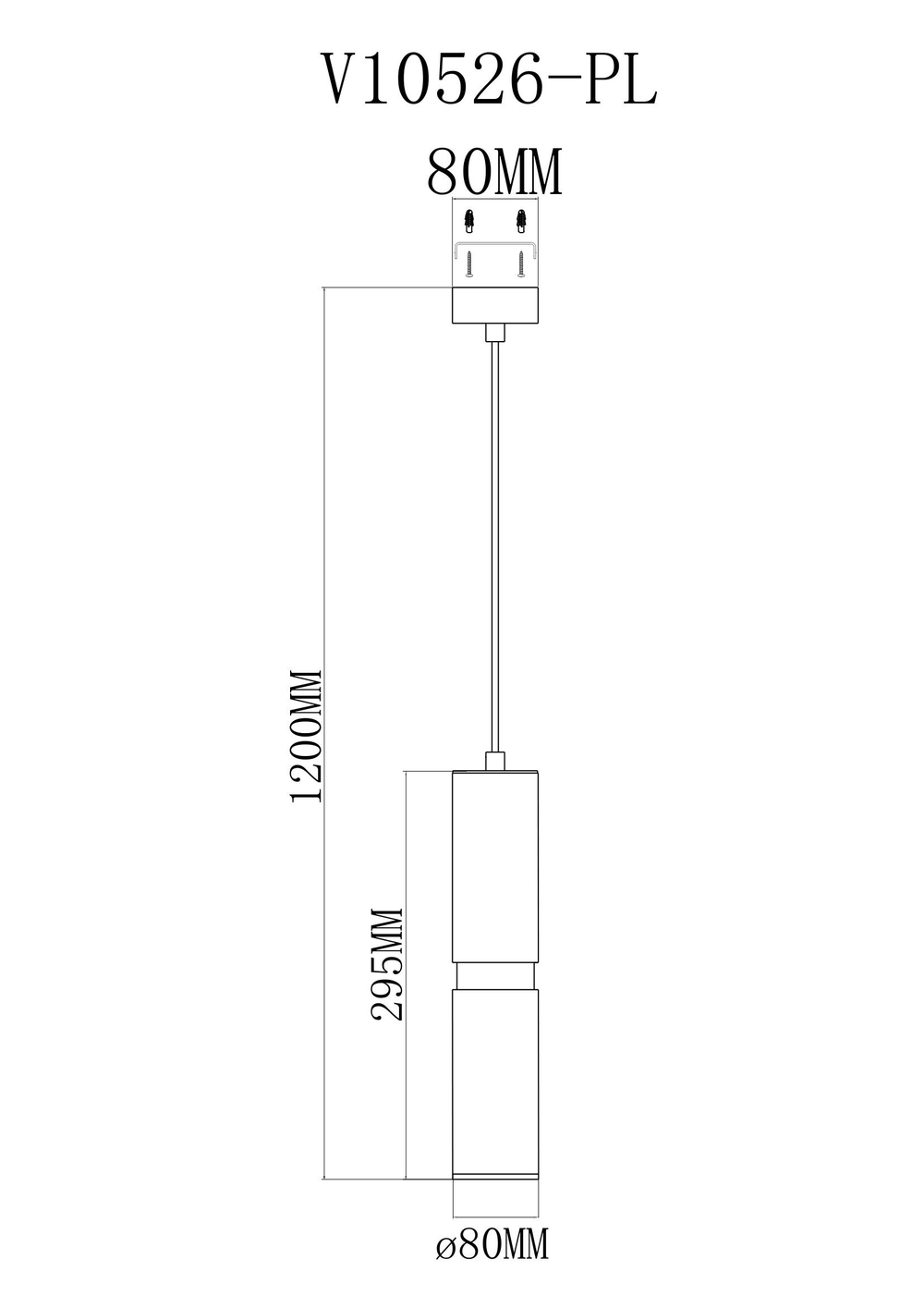 Светильник подвесной Moderli V10526-PL Salem
