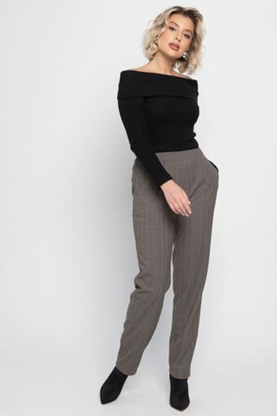 Брюки зауженные Диксон (коричневые) Б15008-8М LT Collection