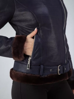 Дубленка зимняя короткая