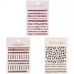 Наклейки переводные для нейл-арта «Nail Art Design», леопард, микс 3 дизайна, 12,5*8,5см