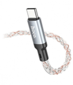 Кабель TypeC x TypeC -1 метр. Hoco U112 (3А/60W) светящийся