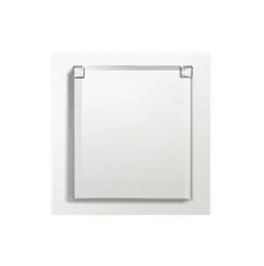 Donel R98 матовый белый накладка для розетки Schuko с заземлением, с крышкой, 16A 250 В~, серия DA