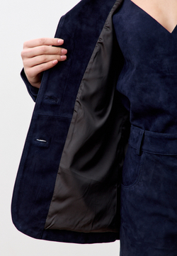 Жакет из натуральной замши