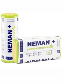 Минеральный утеплитель Неман 50 мм - 1 рул. / 15 м2 для стен, кровли, перекрытий, мансард, перегородок. Плотность 11-13 кг/м3