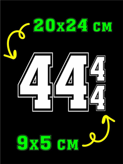 Термо наклейка цифра 1 на спортивную одежду