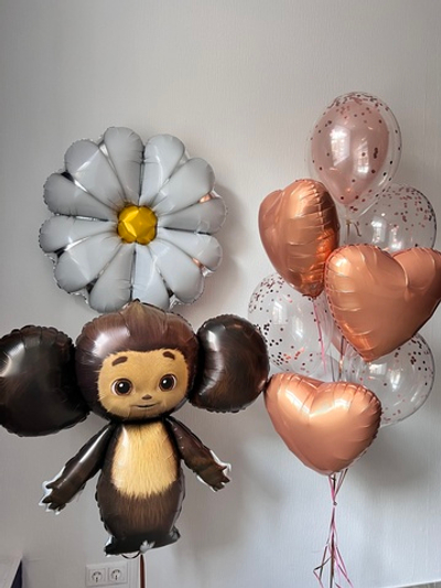 Набор шаров Чебурашка с ромашкой