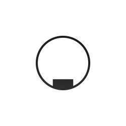 Светильник настенный светодиодный Maytoni Rim MOD058WL-L25BK