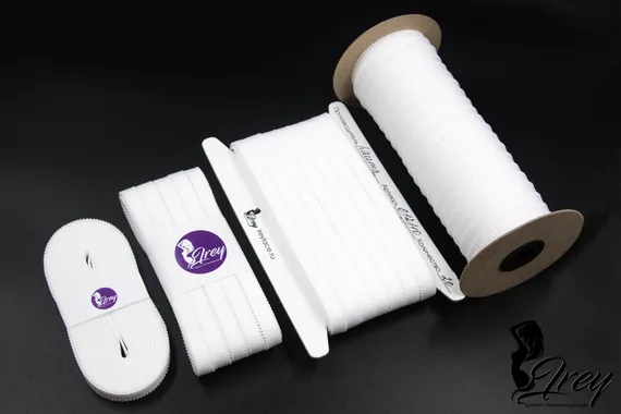 001 612/10 ОПТ Бретель Lauma Fabrics, 10 мм, белый 001