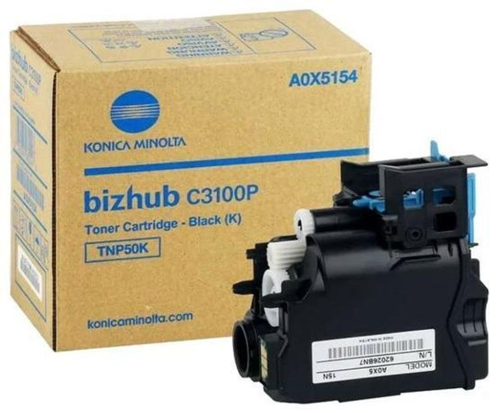 Тонер-картридж Konica-Minolta TNP-50K bizhub C3100P черный a0x5154