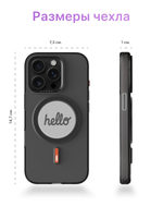 XTREM Чехол для Apple iPhone 16 Pro с экраном на задней панели, черный