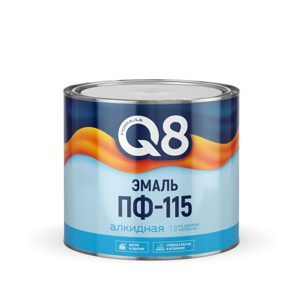 Эмаль Formula Q8 ПФ-115, вишнёвая, 1,9 кг