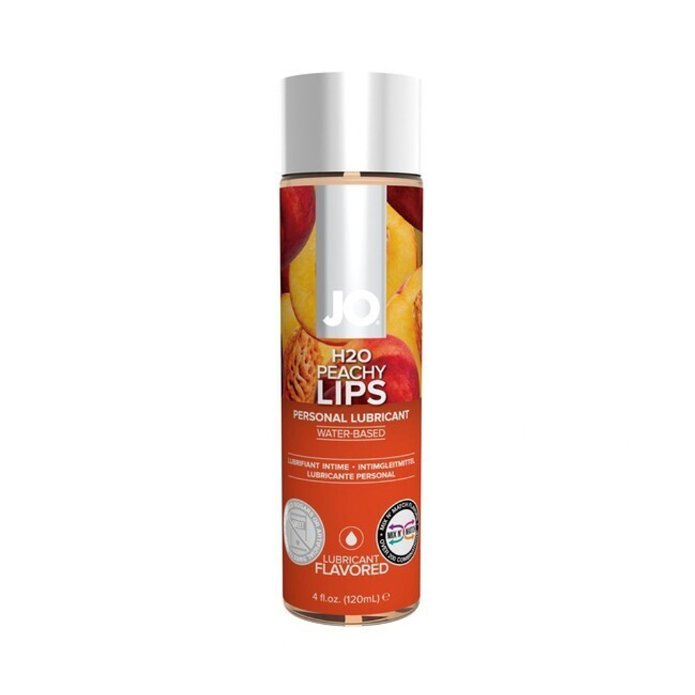 Вкусовой лубрикант на водной основе персик Peachy Lips 120 мл