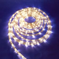 ULD-D50 8M-С08 IP44 WARM WHITE Гирлянда светодиодная Дюралайт. 8м. С контроллером. Теплый белый свет. Провод прозрачный. ТМ Uniel