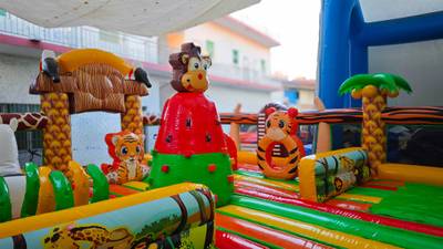 Коммерческий надувной батут «Сафари Ультра», 14*8*7,5