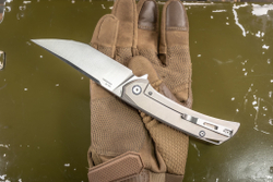 Складной нож SRM Asika сталь 154CM рукоять Titanium (1411-TZ)