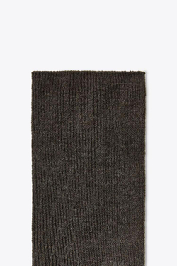 ZARA ТОНКИЕ НОСКИ В РУБЧИК, ТЕМНО-КОРИЧНЕВЫЙ