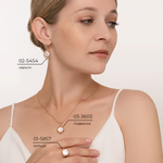 Подвеска из красного золота с перламутром