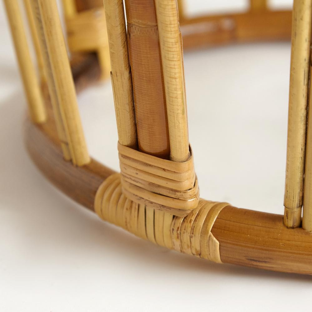 Комплект террасный AKIRA /с подушкой/ skin rattan eco, 54х60х78см / D46х40см, Natural (натуральный)