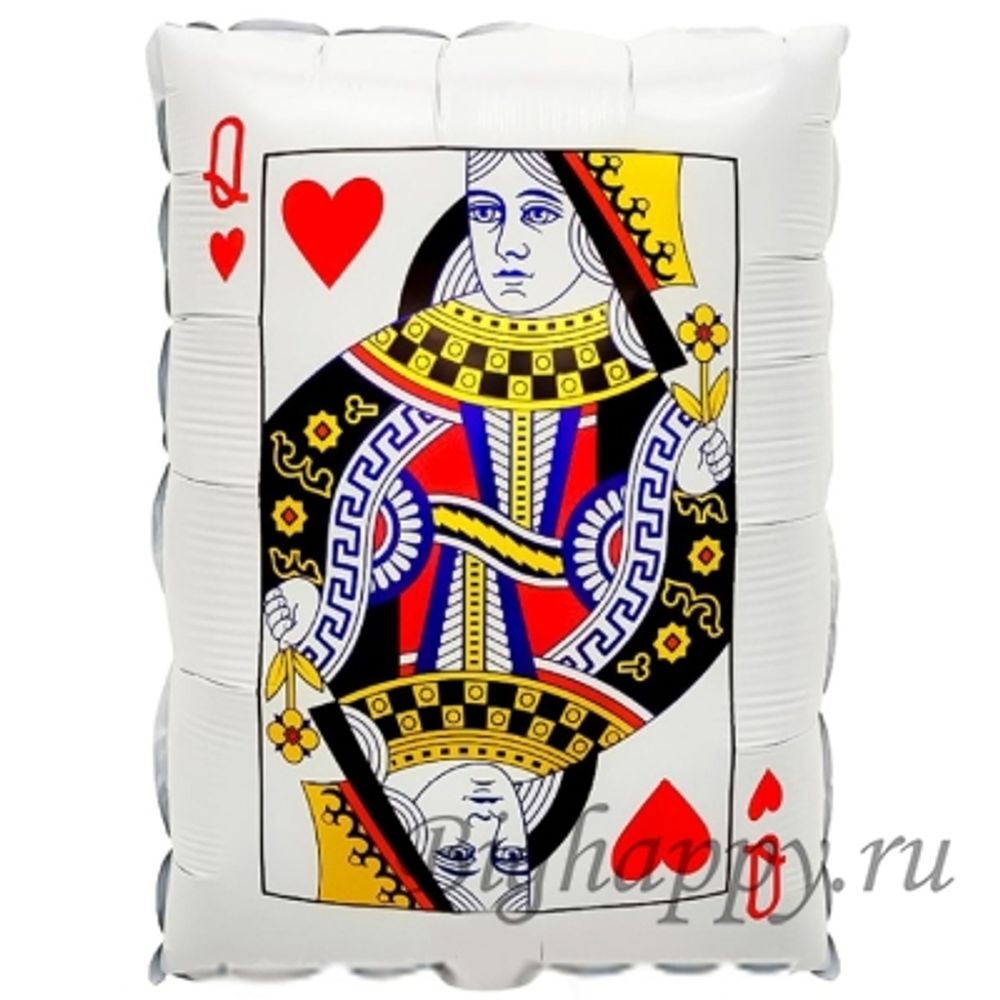 К Фигура Карта Дама червей  19"/48 см (БГ-15)