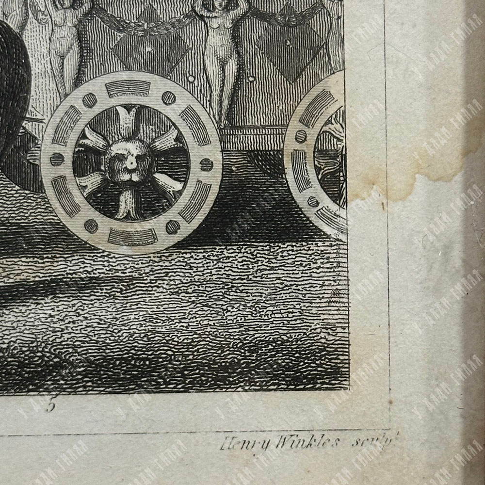 Уинклс Г., Хек И. Г. Триумфальная процессия в Риме. Резцовая гравюра на стали, Лейпциг, 1851