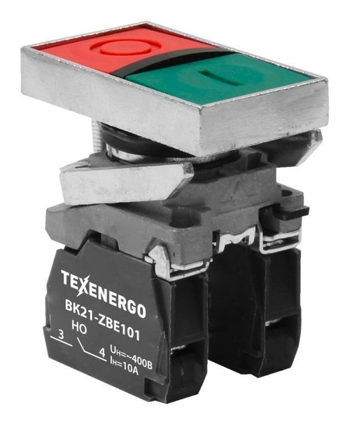 Выключатель кнопочный ВК21-ВL8325 1з+1р зеленый+красный