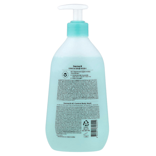 Derma:B, AC Control, гель для душа, 420 мл (14,2 жидк. унции)