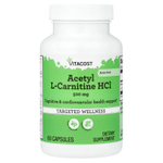 Vitacost, Acetyl L-Carnitine HCl, 500 mg, 60 Capsules