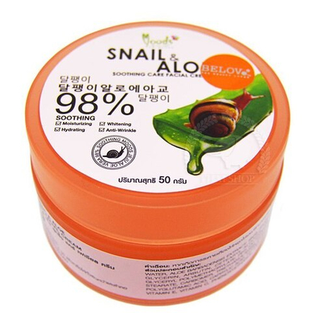 Belov Увлажняющий крем для лица, с муцином улитки и органическим алоэ, 50мл