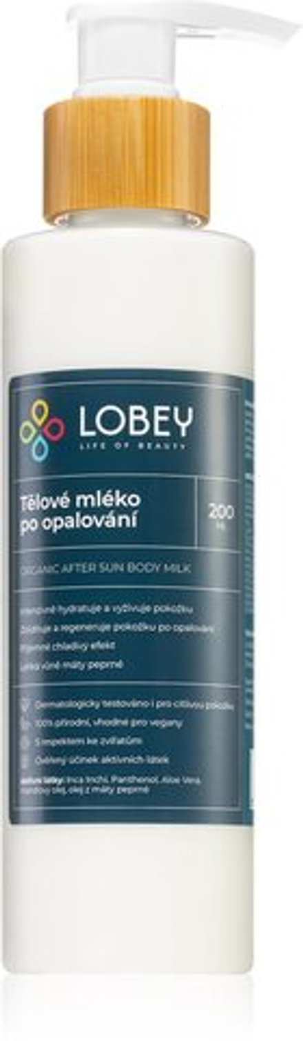 Lobey Body Care - лосьон для тела после принятия солнечных ванн /   200  ml  / GTIN 8594196320100