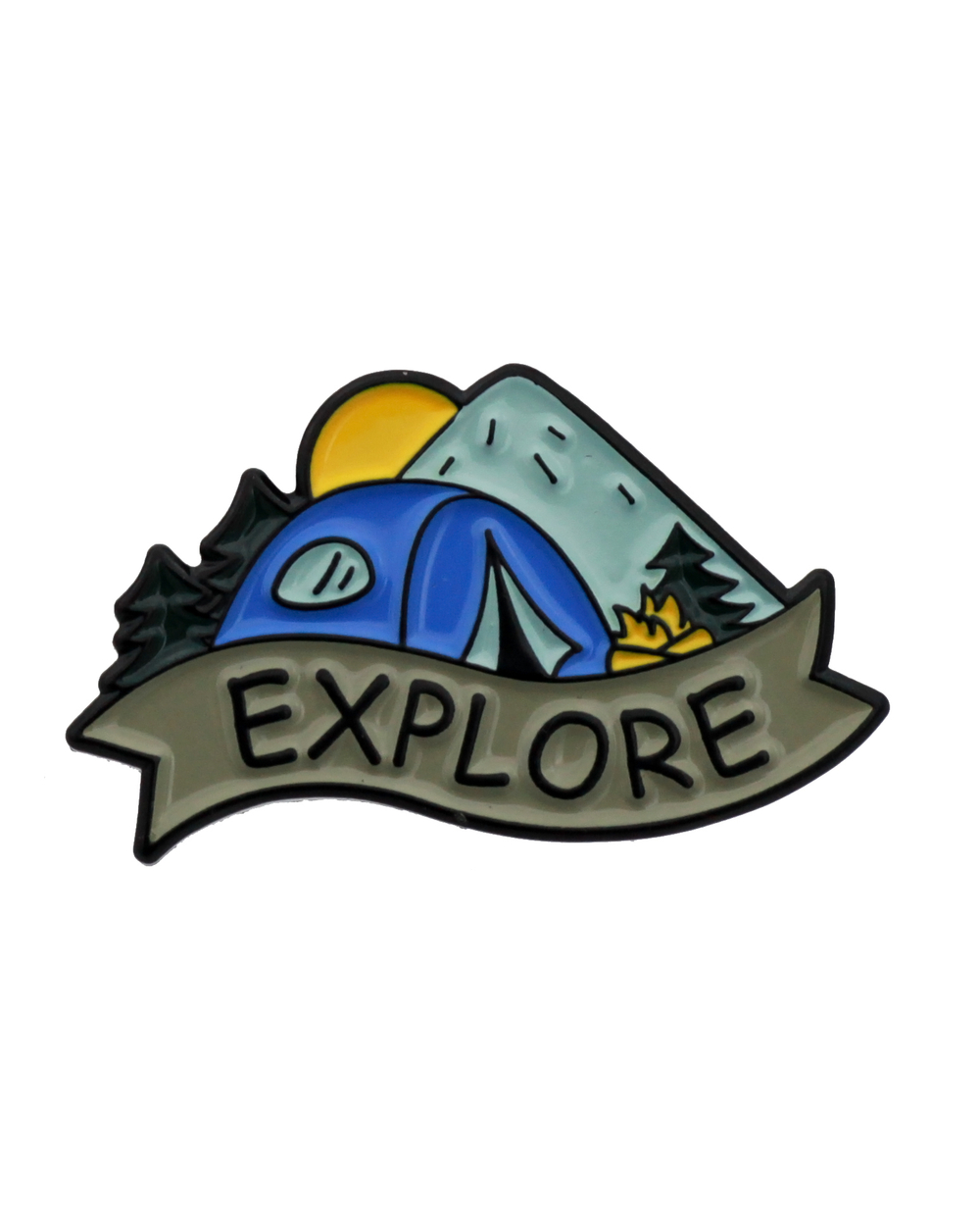 Металлический значок "Explore"