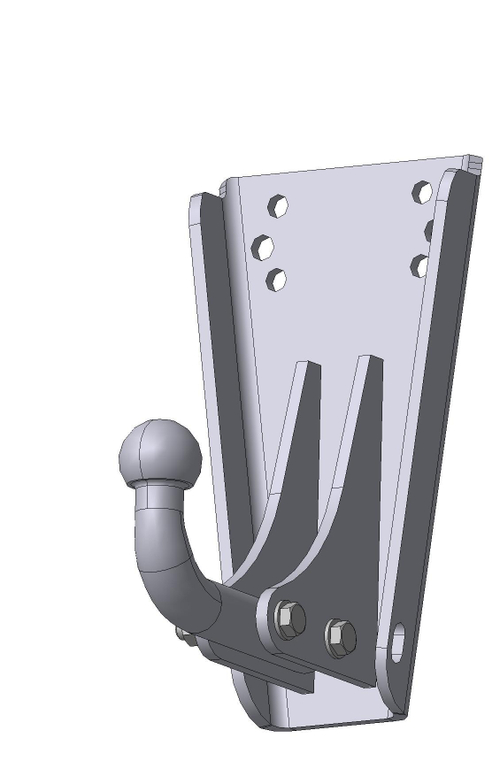 Фаркоп WESO 6501-A на УАЗ-469, 31512, 31514, 2206, 3303