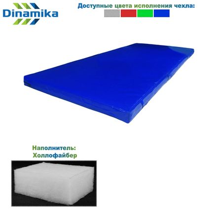 Мат гимнастический 2000х1000х100 тент (холлослеп/холлофайбер)