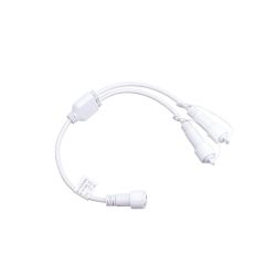 UCX-F90 S2-0.4M-WH Провод-разветвитель для гирлянд серии F90PRO. 0.4м. 2 выхода. Статика-мерцание. IP67. Белый. ТМ Uniel
