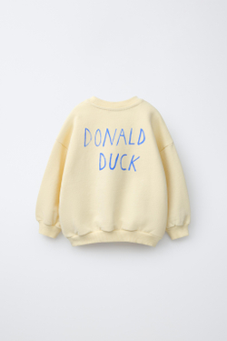 ZARA ТОЛСТОВКА С ПРИНТОМ ДОНАЛЬДА ДАКА © DISNEY, ЖЕЛТЫЙ