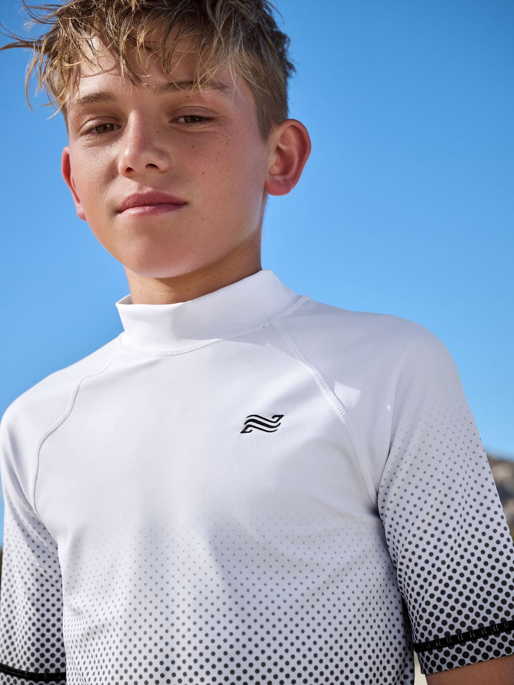 Рашгард для мальчика Next E65-681, Черный, Белый